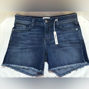 Fran Denim Melissa Shorts Sz 29 Mid Rise Medium Wash 5in Length